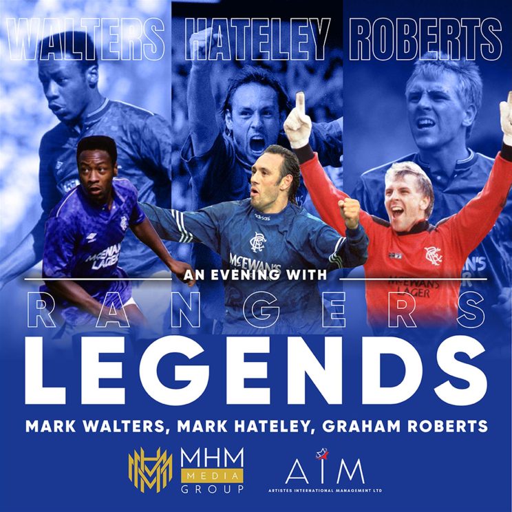 An Evening With Rangers Legends: Mark Hateley, Mark Walters & Graham Roberts – Ayr Town Hall