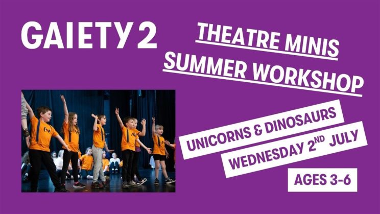 Theatre Minis Summer One Day Workshop – Unicorn and Dinosaur Dance Party