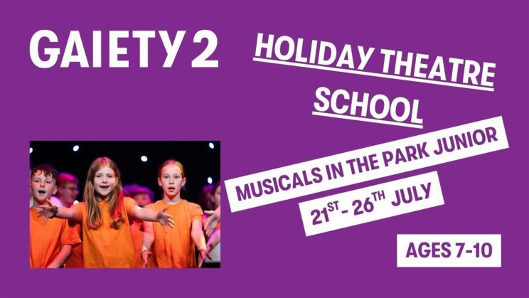 Summer Theatre Event 7 – Musicals in The Park Junior – Ages 7-10