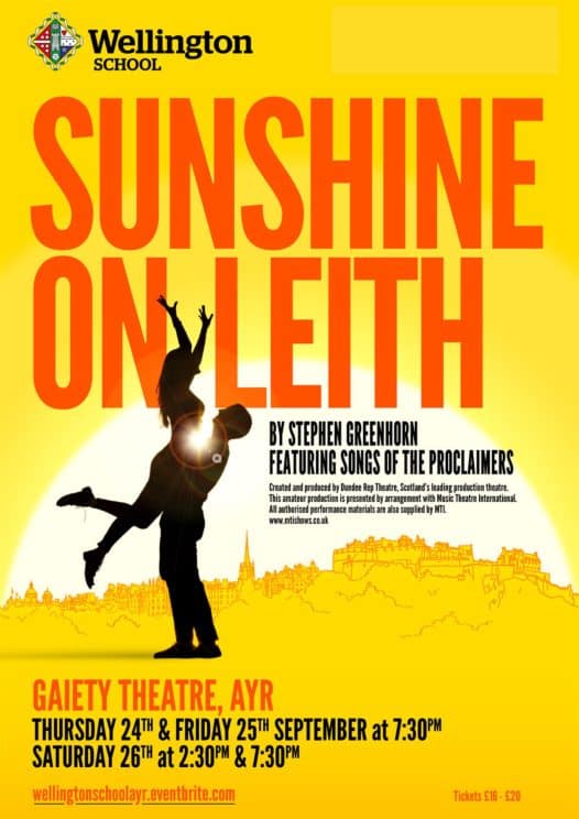 Sunshine on Leith – Wellington School